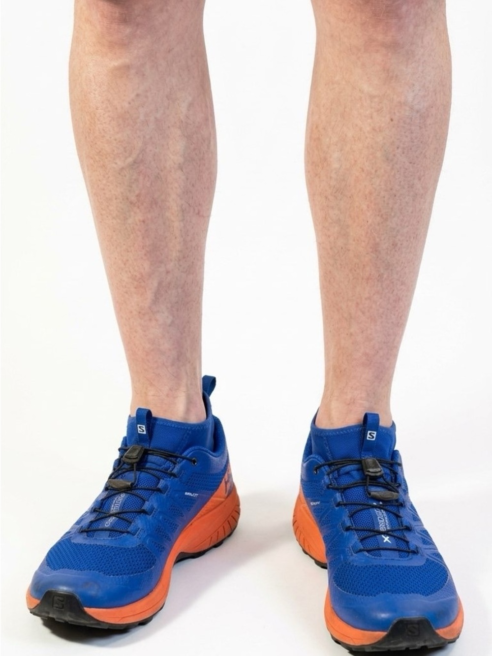 SALOMON XA ENDURO TRAIL RUNNING SHOES BLUE ORANGE MEN'S SIZE 8